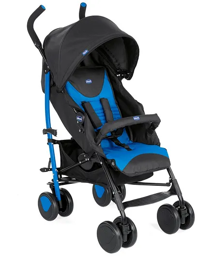 Chicco Echo Stroller With Bumper Bar - Blue & Black
