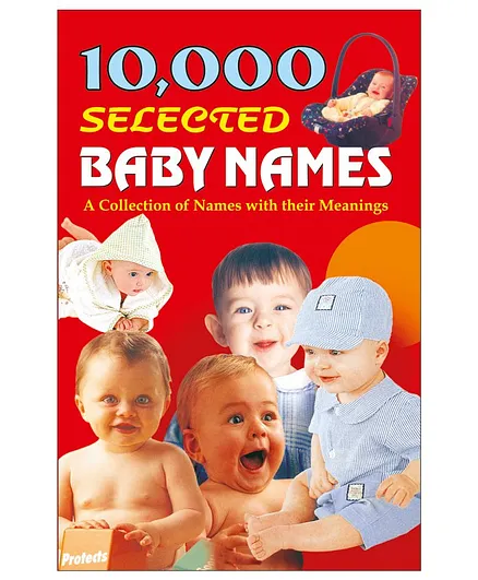 10,000 Selected Baby Names Book - English