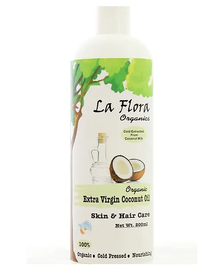 La Flora Organics Extra Virgin Coconut Oil Skin & Hair Care - 200 ml