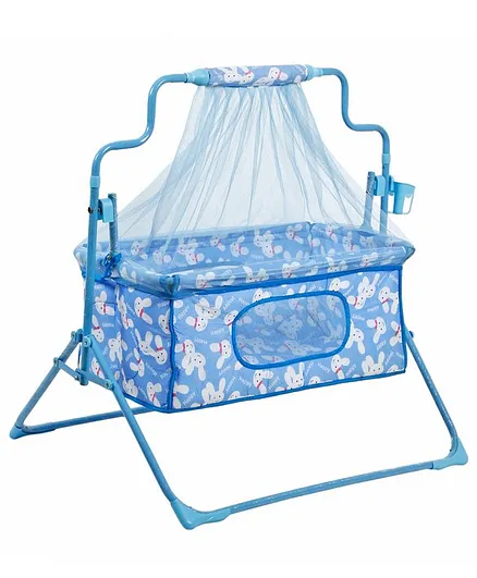 funBaby Cradle With Mosquito Net - Blue