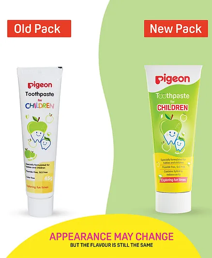 Pigeon Green Apple Flavoured Toothpaste - 45 grams