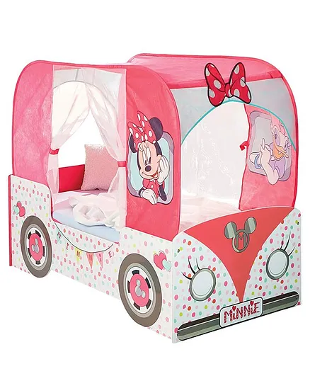 Disney Minnie Mouse Camper Van Kids Toddler Bed - PInk White
