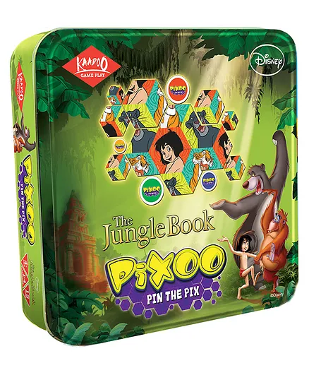 KAADOO Disney Pixoo - The Jungle Book Puzzle Game for 4+ Years and Above - Kids & Family - Made in India - Disney Gift - Multicolor