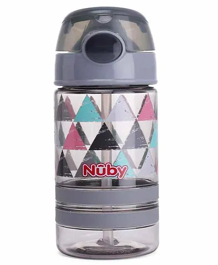 Nuby Flip It Active Sipper Bottle Grey - 360 ml