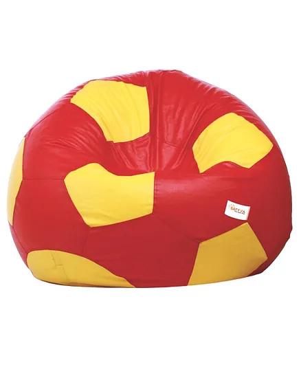 Sattva Football Shaped Bean Bag Without Beans XXL - Red