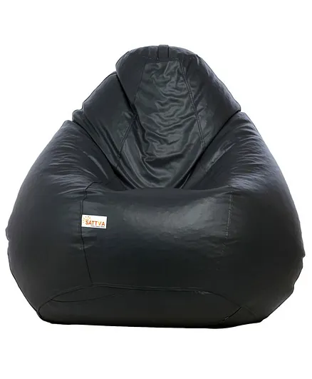 Sattva Classic Bean Bag Cover Without Beans Extra Large - Black