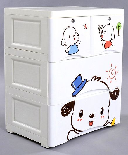 Storage Unit Dog Cartoon Print White Online In India Buy At Best