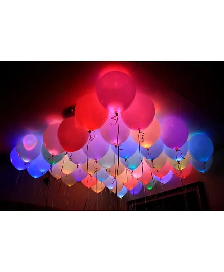 Skylofts Led Balloons Pack of 25 - Multicolour