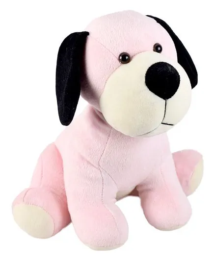 Ultra Sitting Dog Soft Toy Pink - Height 30.4 cm