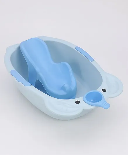 Large Size Baby Bath With Bath Rack - Blue