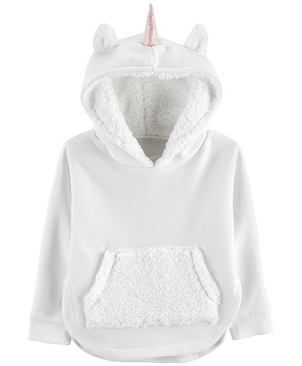 white unicorn hoodie