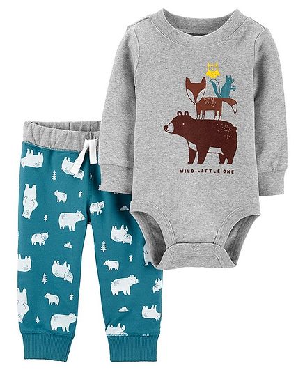 Carter/'s Baby Boys Wild About Mommy 3 Pc Bodysuits /& Pants Set NWT 3M 6 Month