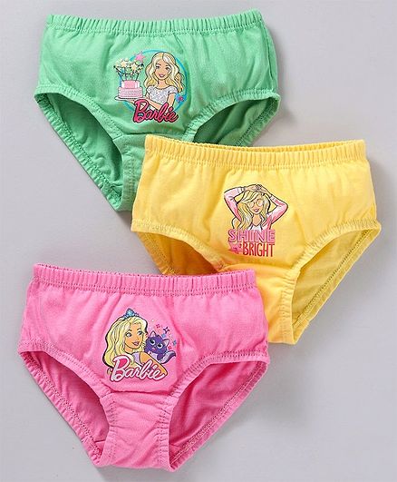 white pink and blue for Barbie and other fashion dolls Set of 3 panties
