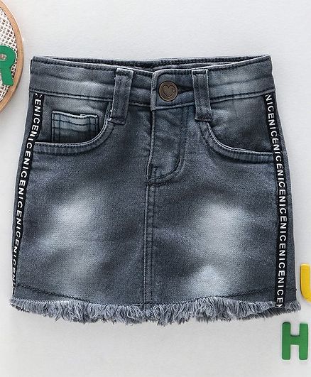 denim skirt mid thigh