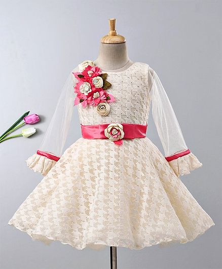 flower embellished dress