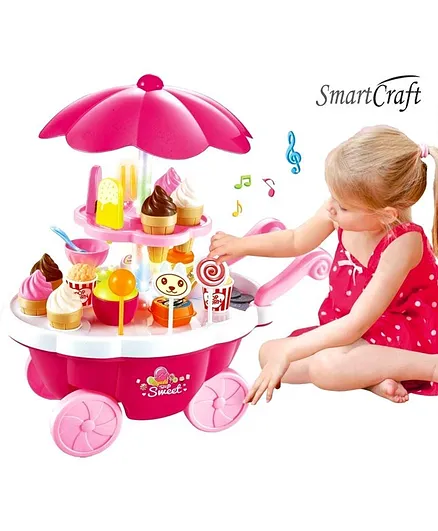 Smartcraft Ice Cream Play Cart Set With 