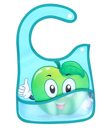 Baby Boy Girl Easy Clean Plastic Waterproof Crumb Catcher Feeding Bib 3//6 Pack