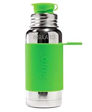 Pura Stainless Steel Insulated Water Bottle Green - 470 ml