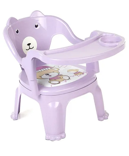Chair With Feeding Tray - Purple