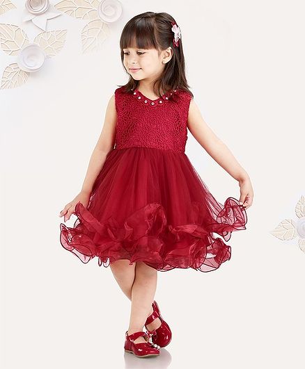 red frock for 6 year girl