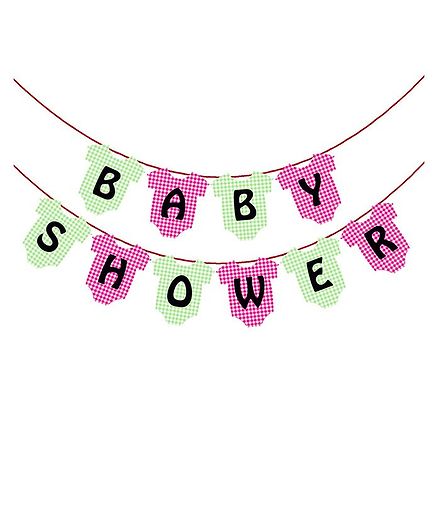 Party Propz Baby Shower Banner Pink Green Online In India Buy At