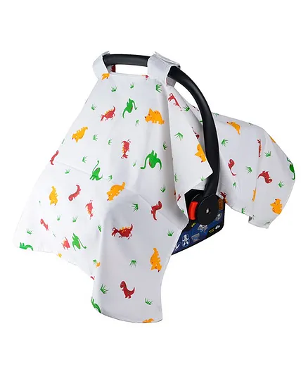 Wonder Wee Canopy Cover For Carry Cot & Car Seat Dino Print
