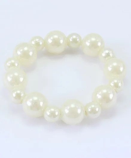 Pihoo Pearl Detailed Bracelet - Cream