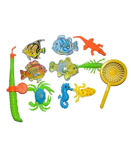 Vibgyor Vibes Magnetic Fishing Toy Set - Multicolour