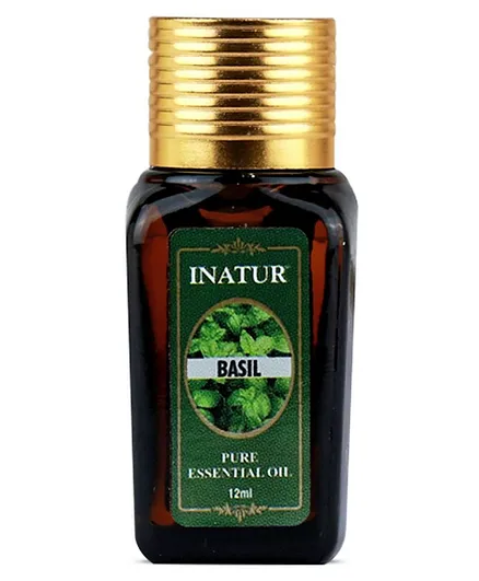 Inatur Basil Pure Essential Oil Green - 12 ml