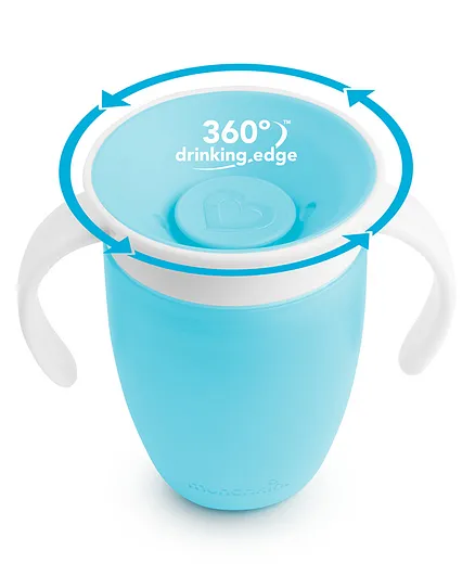 Munchkin Miracle 360 Degrees Trainer With Lid Blue - 207 ml