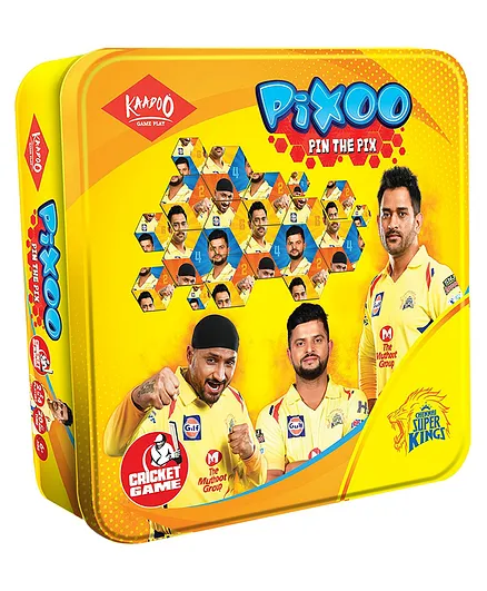 Kaadoo Pixoo IPL Themed CSK Cricketer Puzzle Game Multicolour - 60 Pieces