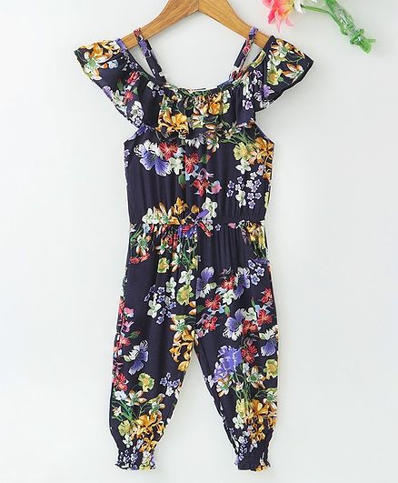 girls navy blue jumpsuit