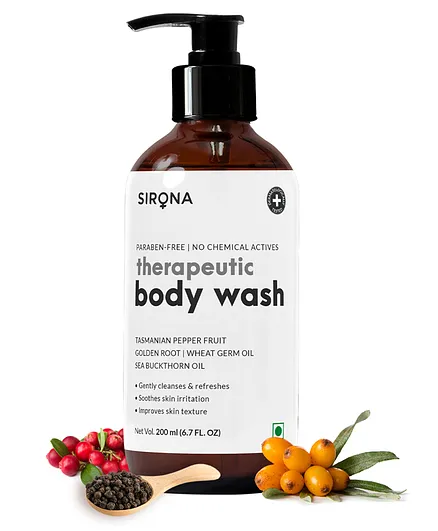 Sirona Natural Therapeutic Body Wash - 200 ml