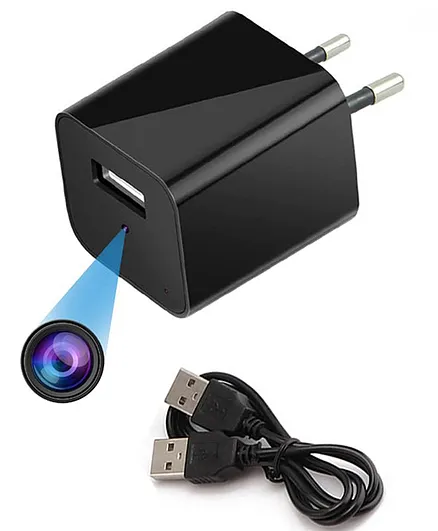 IFITech IFIADPTCAM 1080P Hidden Compact Camera Cum Charger - Black