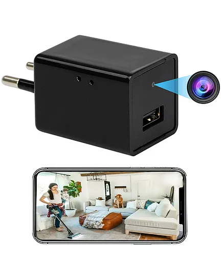 IFITech 1080P HD USB WiFi Hidden Charger Camera - Black