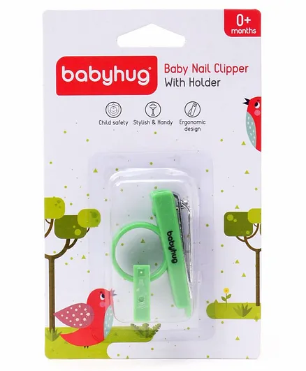 Babyhug Nail Clipper With Holder - Dark Green