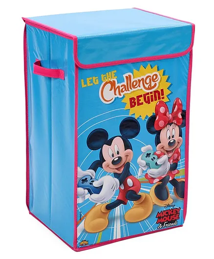 Disney Mickey & Minnie Storage Box With Lid - Blue