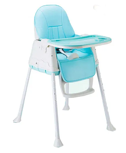 Syga Baby High Chair With Padded Seat - Blue