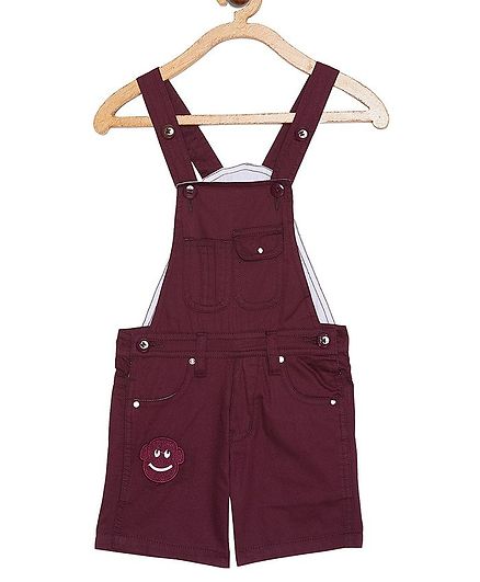 maroon dungaree