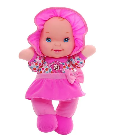 Baby's First Giggles Doll Fuchsia Pink - Height 33 cm