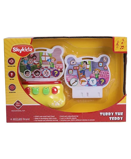 Mitashi Skykidz Tubby the Teddy Educational Toy - Yellow