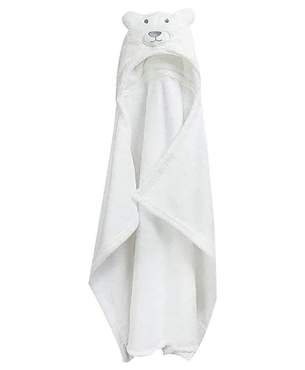 Brandonn Flannel Baby Blanket Bear Design -  White  Dog