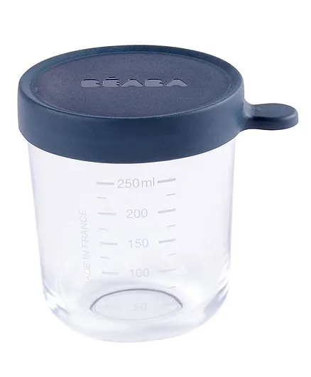 Beaba Glass Conservation Jar Dark Blue - 250 ml