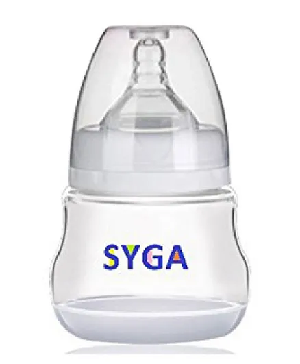 Syga Natural Broad Feeding Bottle Transparent - 150 ml