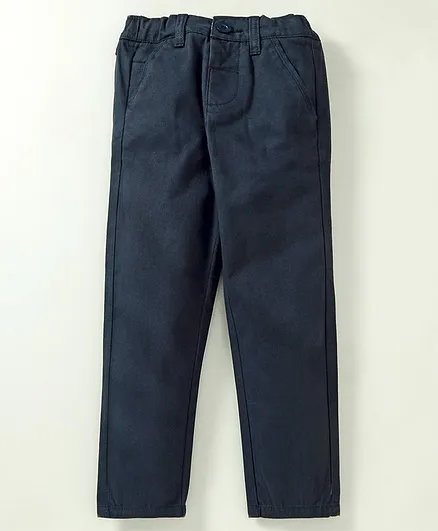 Nauti Nati Solid Full Length Chino Pants - Navy Blue