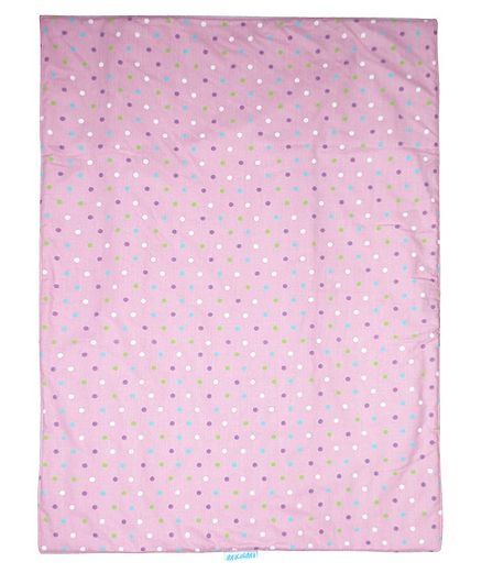 pink polka dot changing mat