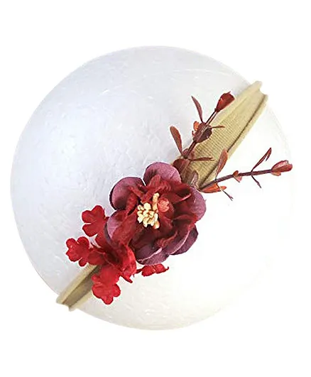 Bembika Orchid Headband Photography Prop - Red