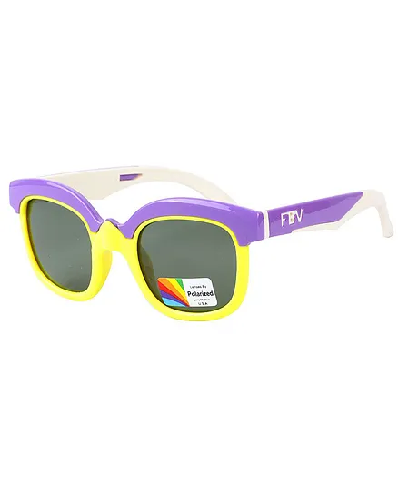 Spiky Dual Shaded Polarised UV Protection Sunglasses - Violet