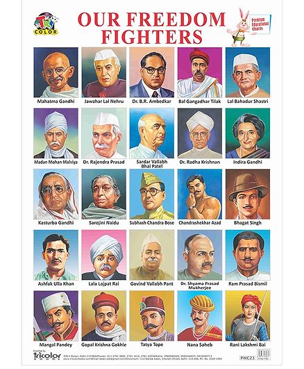 Freedom Fighters Of India Chart With Names