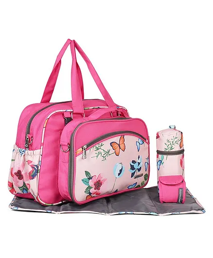 My Milestones Diaper Bag Duo Detach - Pink Blossom